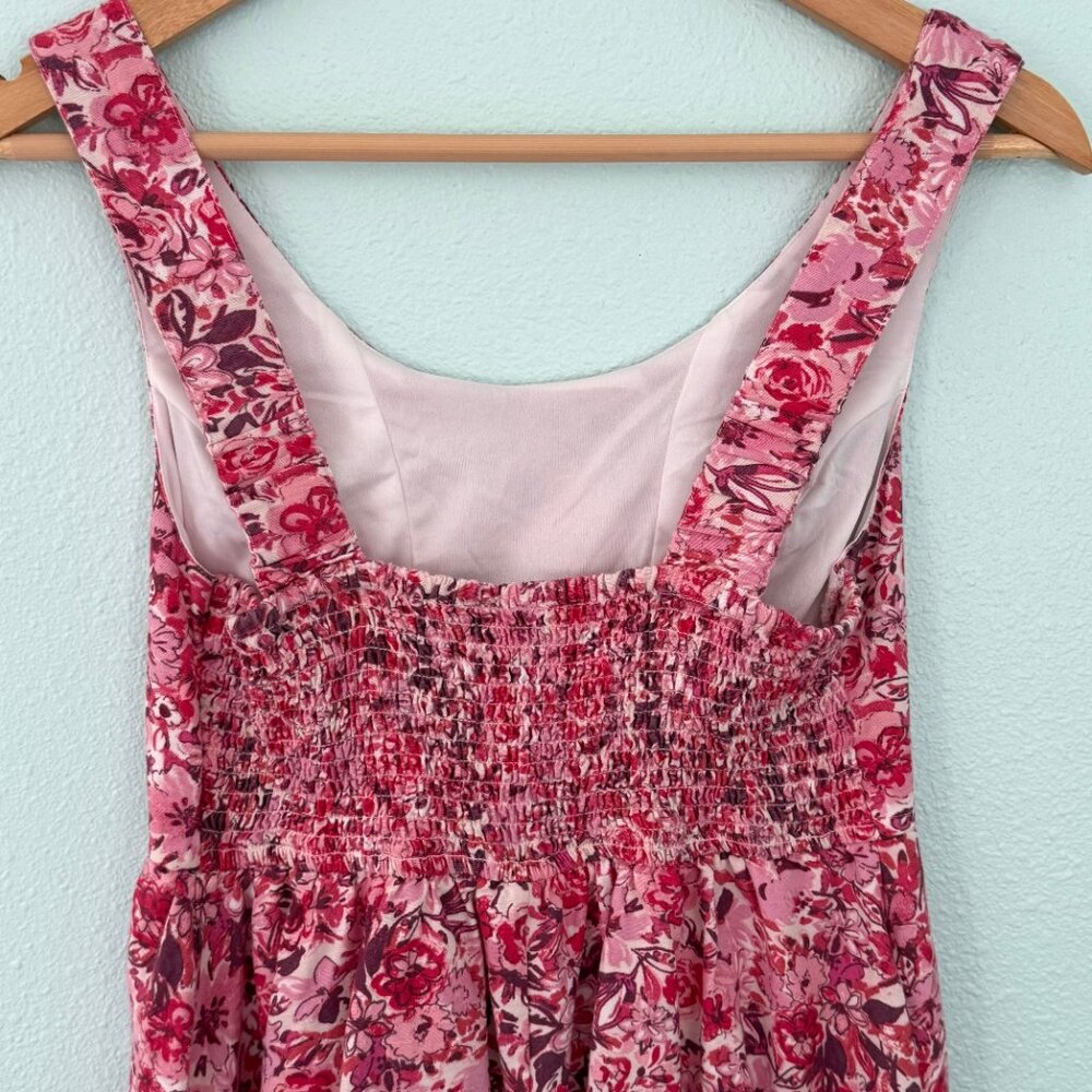 Sincerely Jules Pink Floral Smocked Dress Size S - Picture 7 of 10